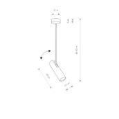 Spot lampa EYE SUPER WHITE I pendant A - Slika 2