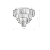 Plafonjera CRISTAL BLACK L - Slika 3