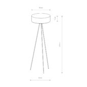 Podna lampa CADILAC III BLACK BL - Slika 2