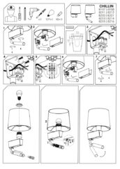 Zidna lampa sa prekidačem CHILLIN II BLACK BL/G - Slika 5