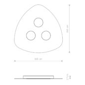 Plafonjera ORGANIC WHITE III - Slika 5