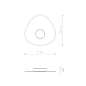 Plafonjera ORGANIC WHITE I - Slika 5
