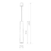 EYE SOLID BRASS I pendant L - Slika 2