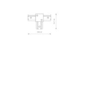 PROFILE T-CONNECTOR BLACK - Slika 2