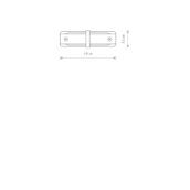PROFILE STRAIGHT CONNECTOR BLACK - Slika 2