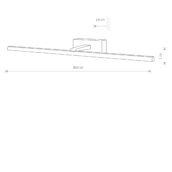 Zidna lampa VAN GOGH LED WHITE L - Slika 2