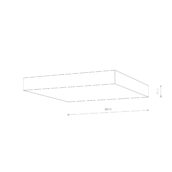 Plafonjera LID SQUARE LED 50W 3000K WHITE - Slika 4