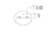 Plafonjera MULTI LED WHITE 9W12W18W - Slika 15