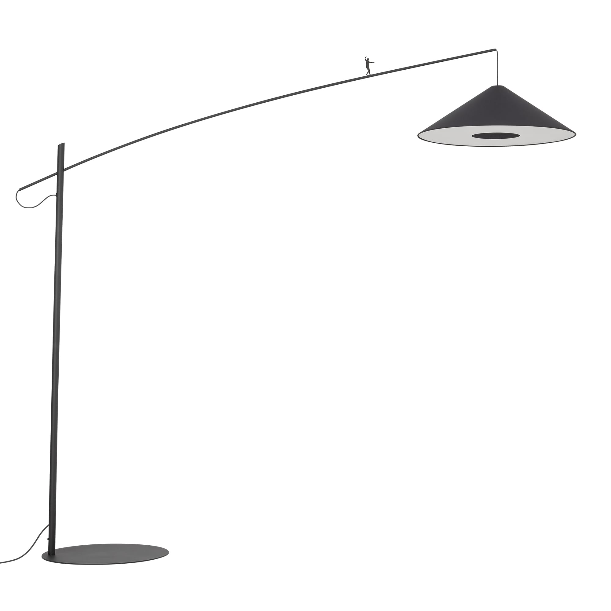 11768 Podna lampa POISE FL BLACK A - Slika 1