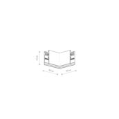 LVM HORIZONTAL CORNER WHITE - Slika 2