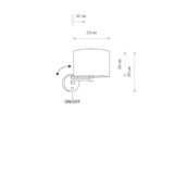 Zidna lampa HOTEL MOOD CREAM I wall lamp - Slika 4