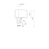 Zidna lampa HOTEL MOOD LED CREAM - Slika 4