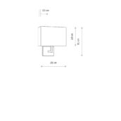 HOTEL MOOD GRAY I wall lamp A - Slika 4